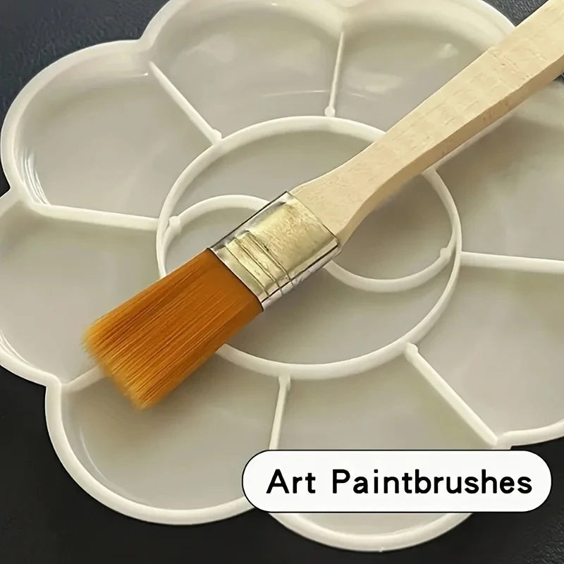 50-Pack Nylon Art Paint Brushes | Watercolor & Wall Set Art Paint Brush Set QXL