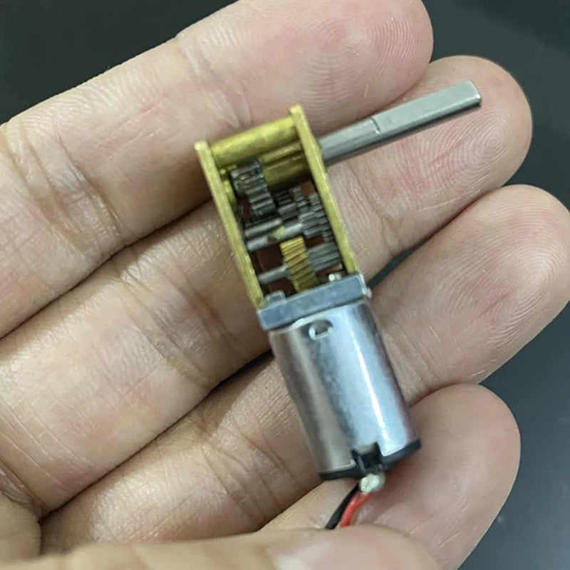 N20 Mini Worm Gear Reducer Brush DC Motor 3V 6V 12V Micro Gear Motor QXL