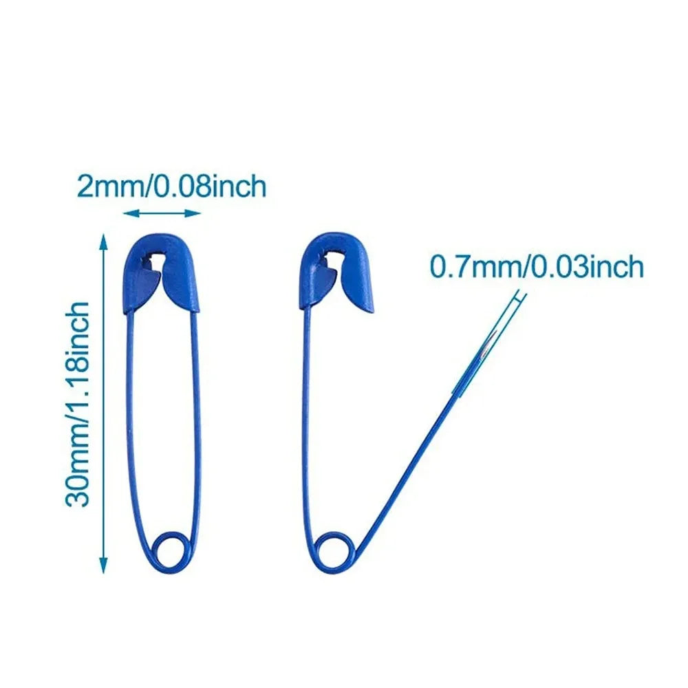 Colorful Safety Pins 10/50/100-Pack | Stainless Steel Sewing DIY Safety Pin Set QXL
