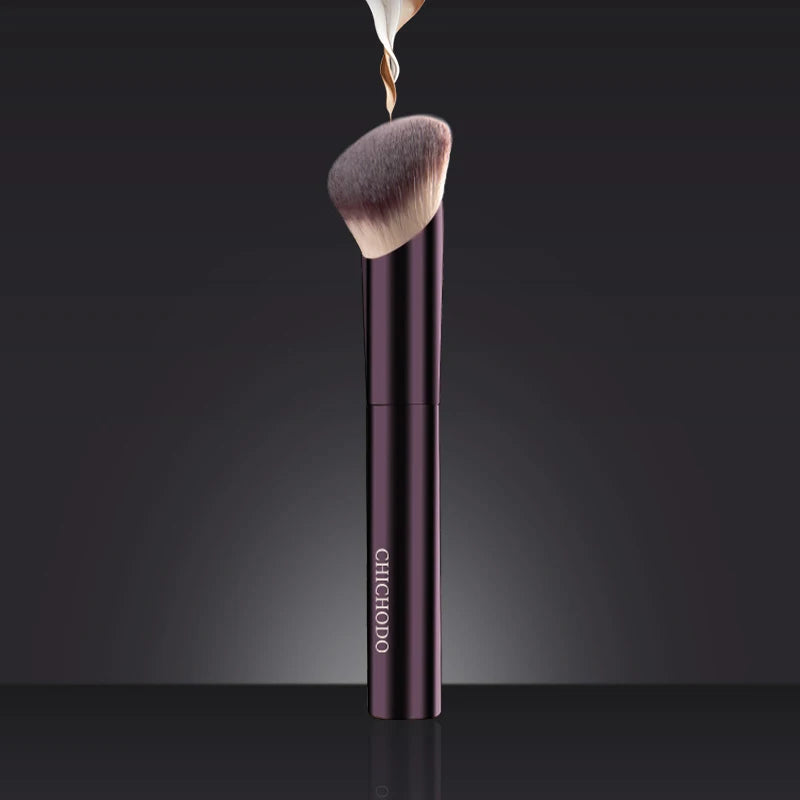 Purple Aluminum Foundation Brush | Soft Fiber Makeup Brush Foundation Makeup Brush QXL