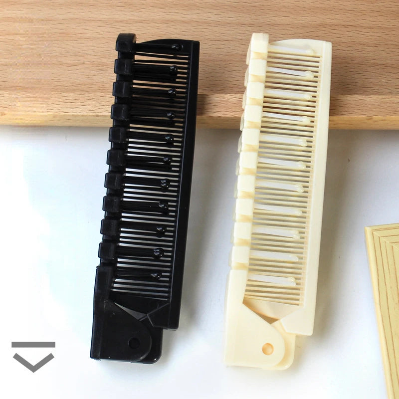Folding Pocket Comb | Double-Sided Beard & Hair Comb for Men Folding Beard Comb QXL
