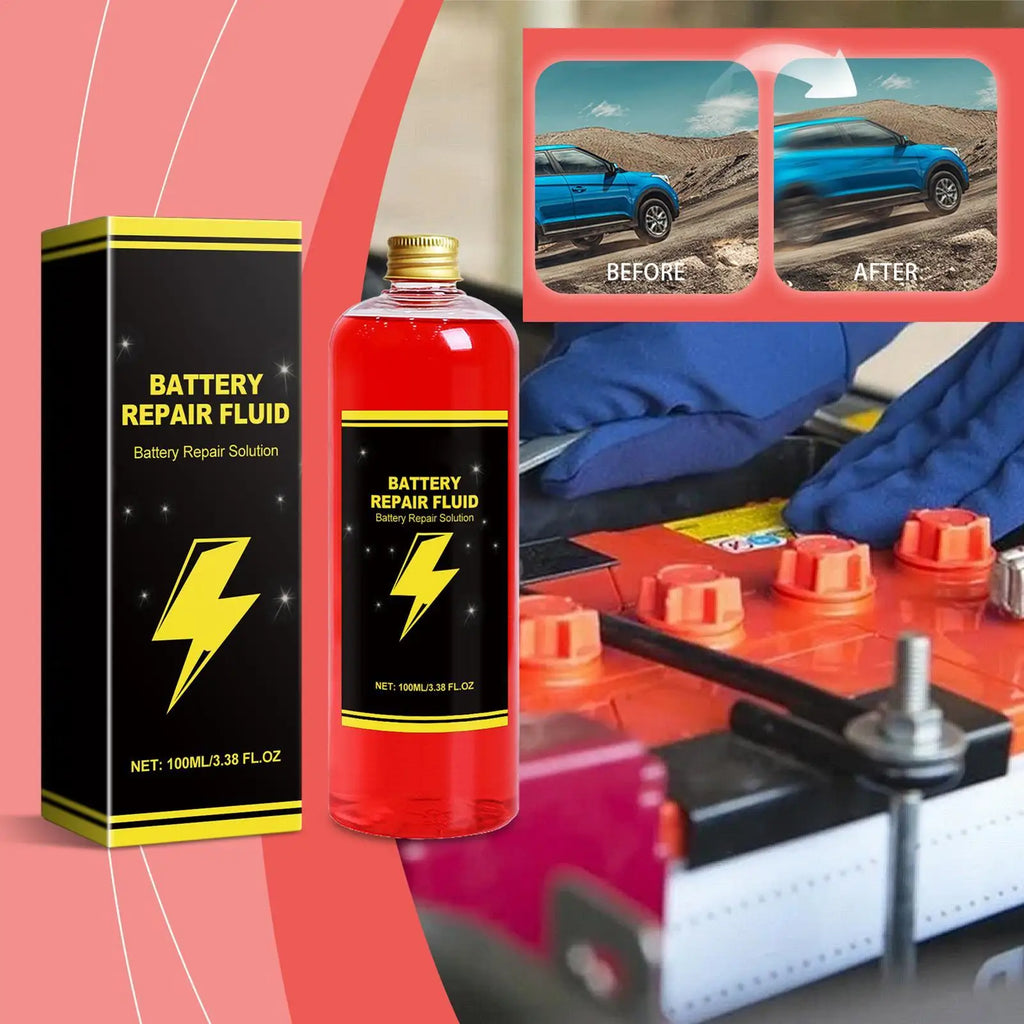 Car Battery Repair Fluid | 100ml Battery Restore Boosting Agent Battery Repair Fluid QXL