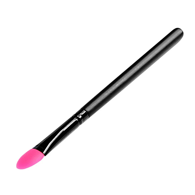 BMPEIC Silicone Eyeshadow & Lip Brush | Food-Grade Safe Silicone Makeup Brush QXL Rose red