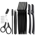 16-Pack Face Razors & Eyebrow Trimmer | Dermaplaning Set Face Razor Set QXL M492 16PCS