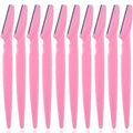 VVOCCI Eyebrow Trimmer Blades | Face Shaver 3/10-Pack Eyebrow Trimmer Blades QXL M7 10pcs Pink