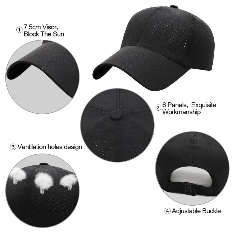 Quick-Dry Sun Baseball Cap | Unisex Hiking & Fishing Hat Outdoor Baseball Cap QXL