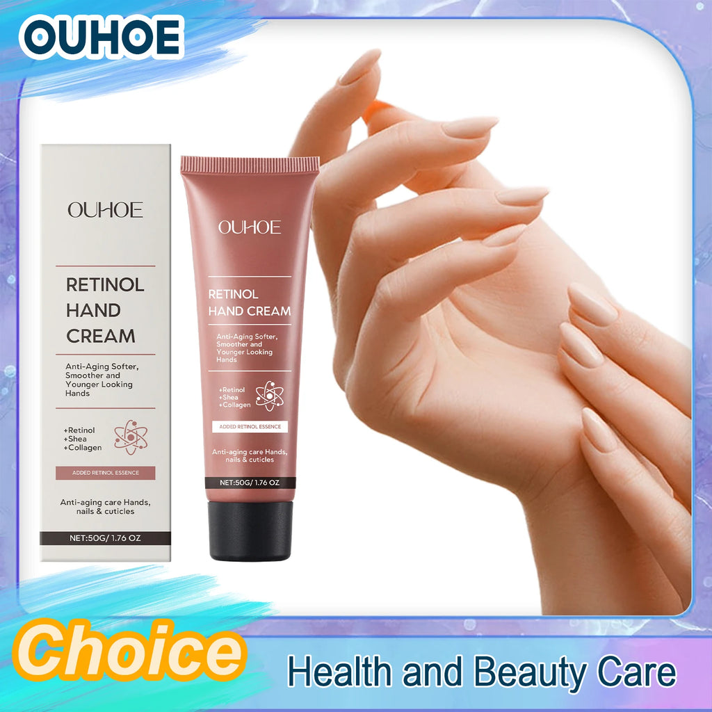 OUHOE Retinol Hand Cream – Hydrating & Smoothing 50g Retinol Hand Cream QXL