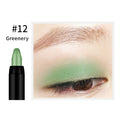 16-Color Glitter Eyeshadow Stick | Shimmer Pearlescent Pencil Eyeshadow Stick QXL Greenery