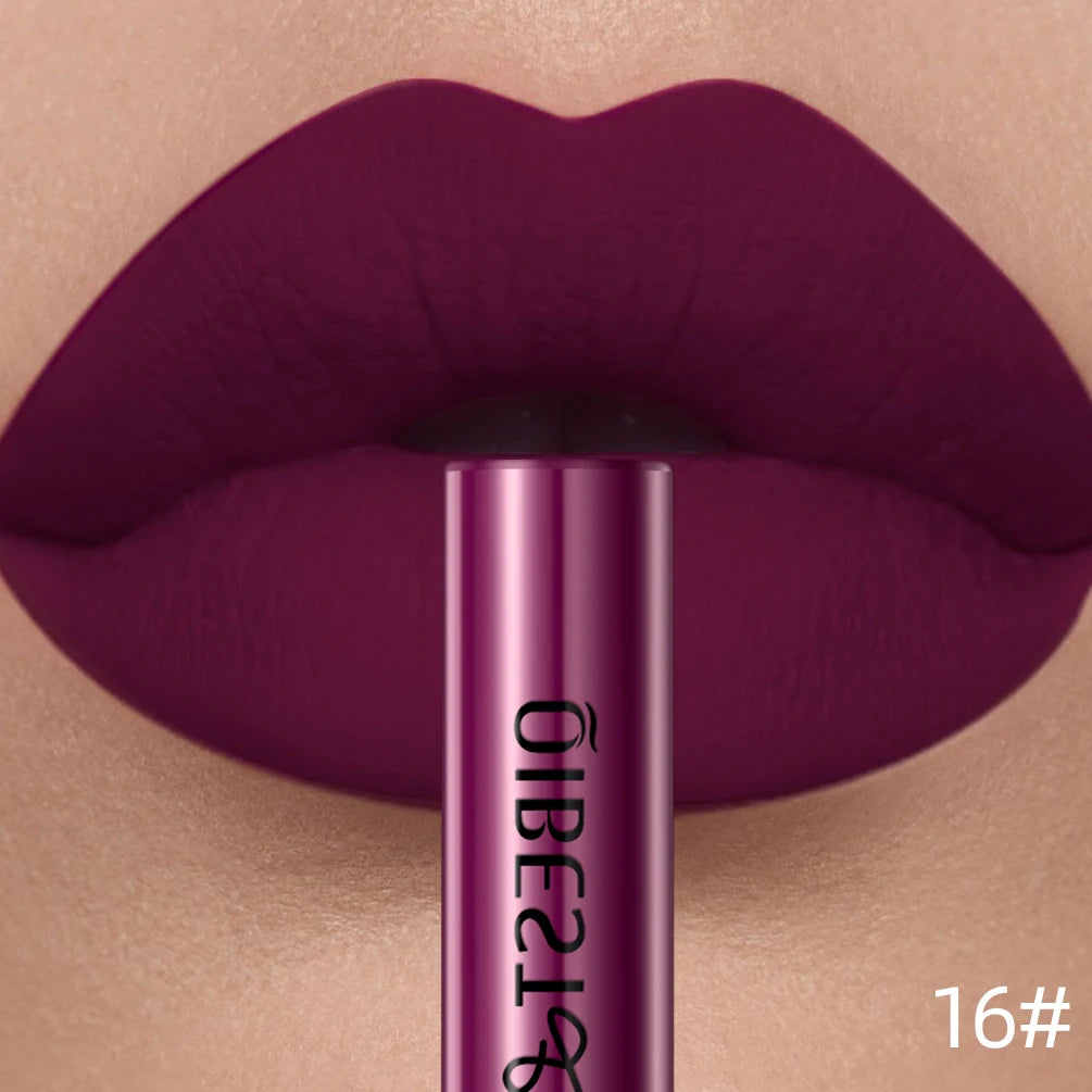 QiBest Matte Liquid Lipstick | 24-Color Velvet Lip Gloss Liquid Lipstick QXL