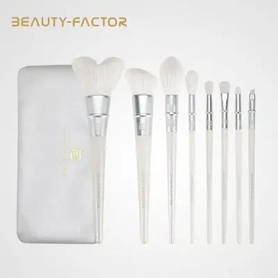 8-Piece Beginner Makeup Brush Set – Blush, Eyeshadow & Highlight Makeup Brush Set QXL Beginner Makeup 8