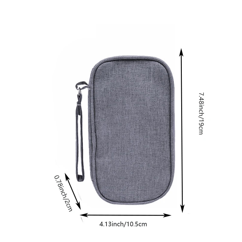 Portable Cable & Earphone Organizer Travel Bag | Polyester Cable Organizer Bag QXL