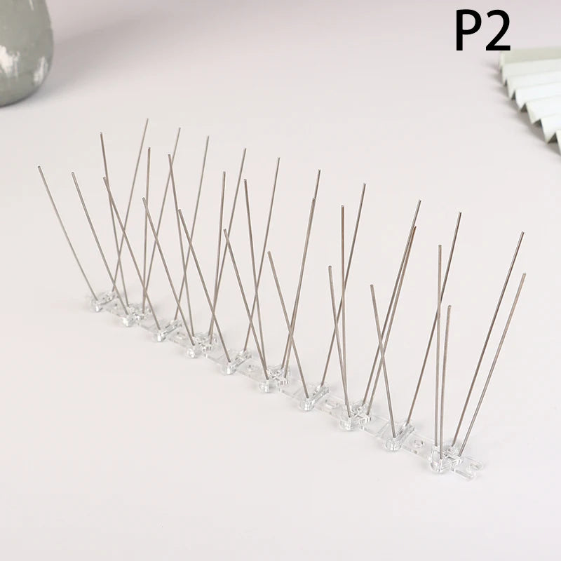 25cm Stainless Steel Bird Spikes | Pigeon Deterrent Kit Bird Spike Deterrent QXL 30 stabs