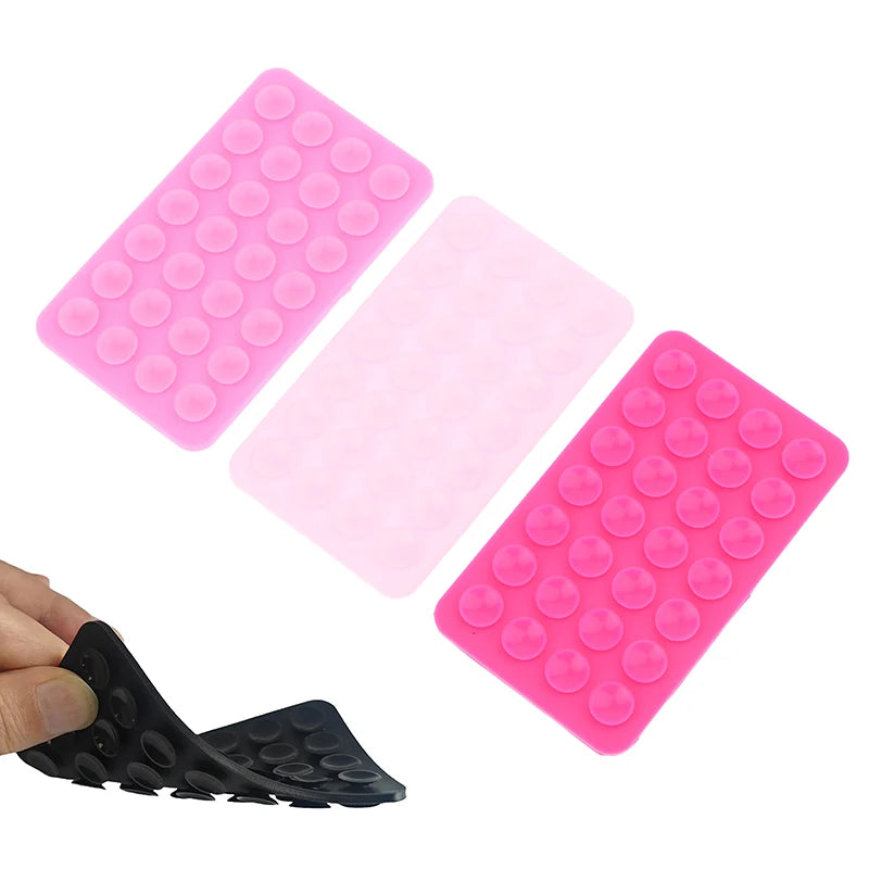 Double-Sided Silicone Suction Pad | 28-Cup Phone Grip Mat Phone Suction Pad QXL