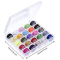 25 or 36 Color Metal Bobbin & Thread Set | Sewing Machine Bobbin Thread Set QXL Plastic