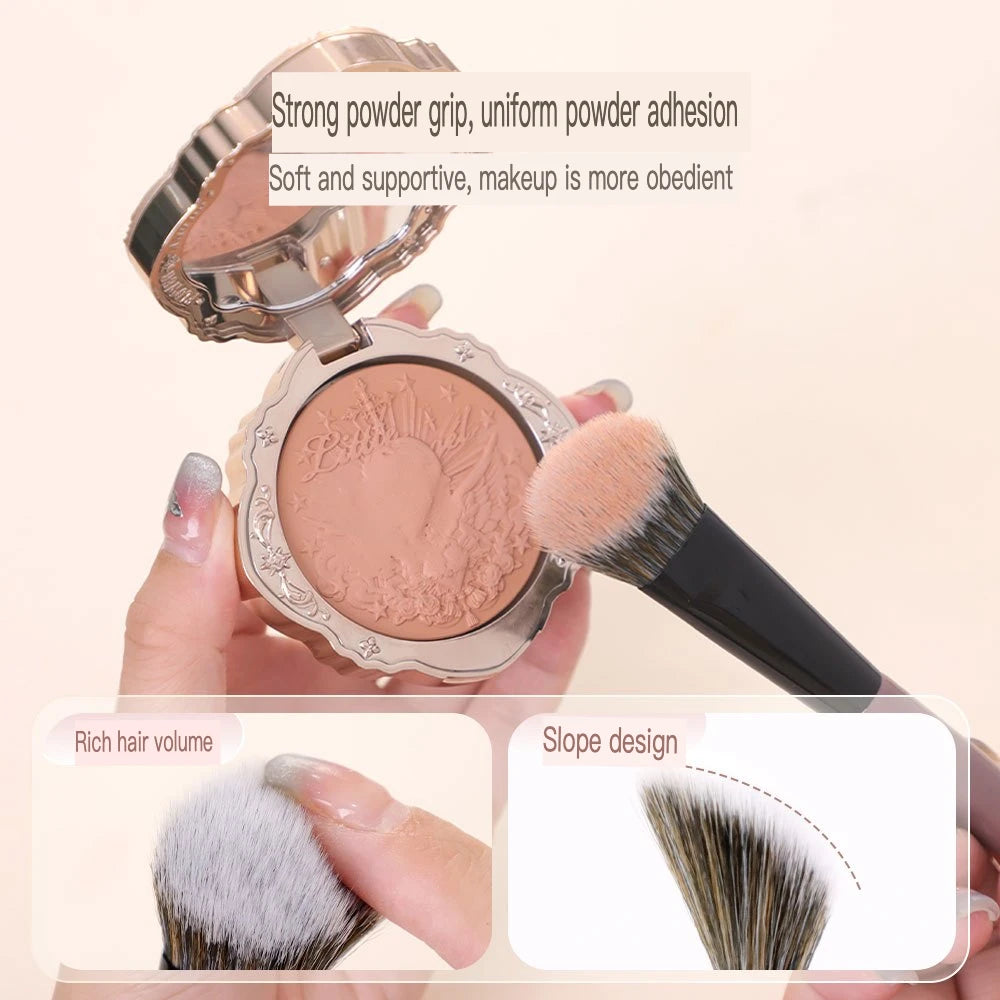Angled Blush & Contour Brush | Soft Wool Fiber FW-29 Contour Makeup Brush QXL