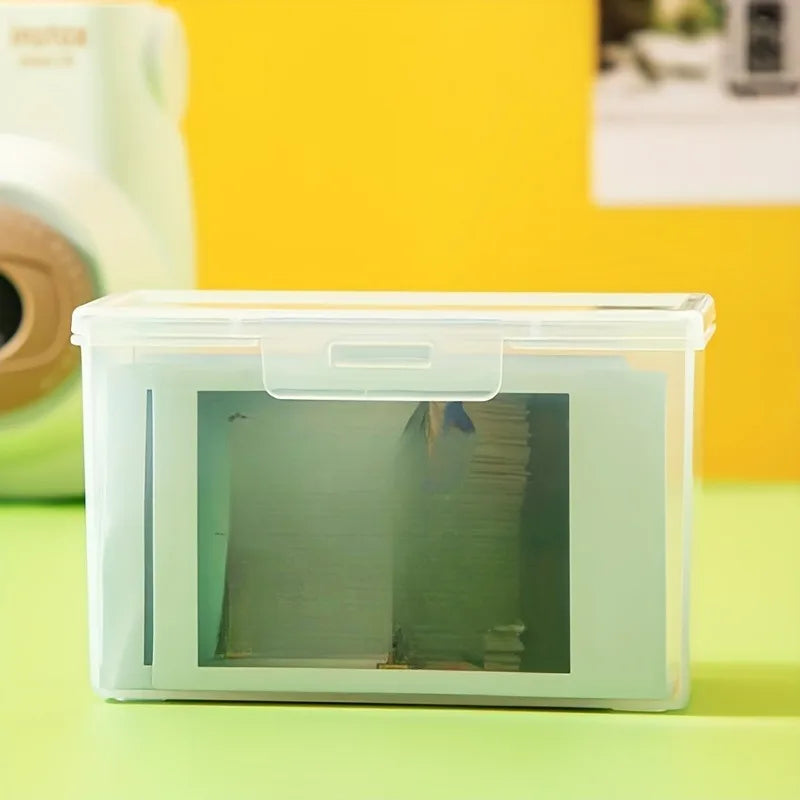 Transparent Plastic Photo Card Storage Box | Card Organizer Card Storage Box QXL