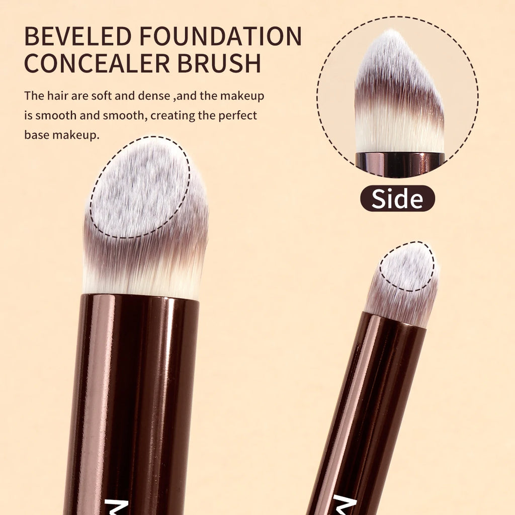 MAANGE 3-Piece Makeup Brush Set – Foundation, Concealer & Eyeshadow Makeup Brush Set QXL