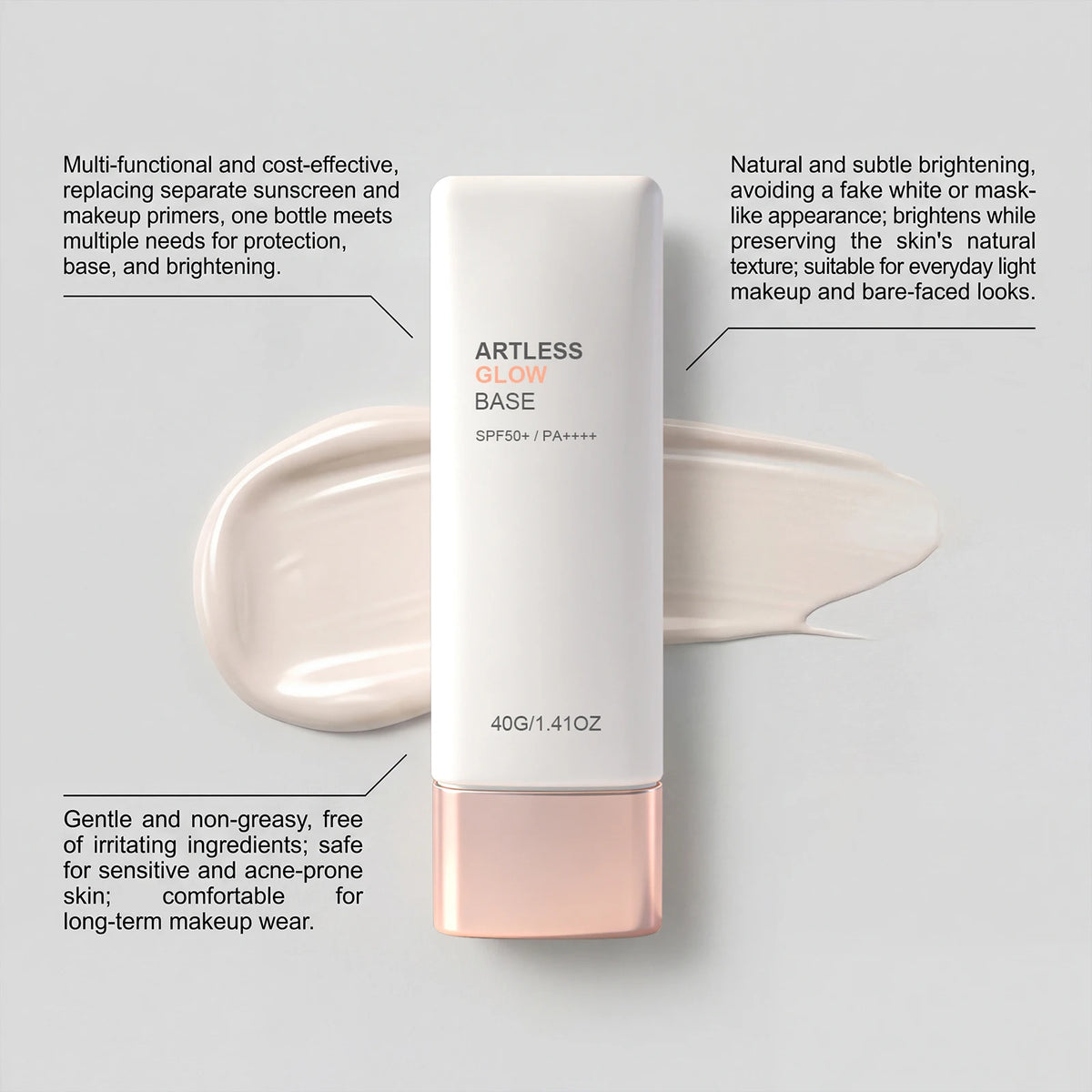 Brightening Sunscreen Primer & Makeup Base – Oil Control 40g Sunscreen Makeup Primer QXL