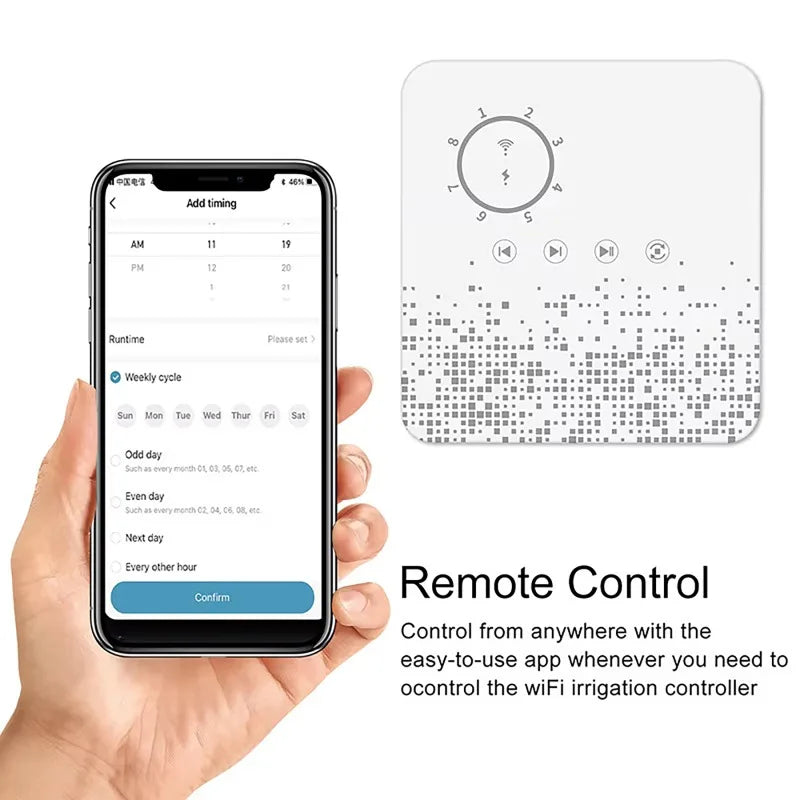 Tuya WiFi Sprinkler Controller | 8-Zone Smart Irrigation Timer Smart Irrigation Controller QXL