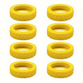 Suitcase Wheel Covers | Silent Shock-Absorbing Floor Protectors Luggage Wheel Covers QXL Yellow