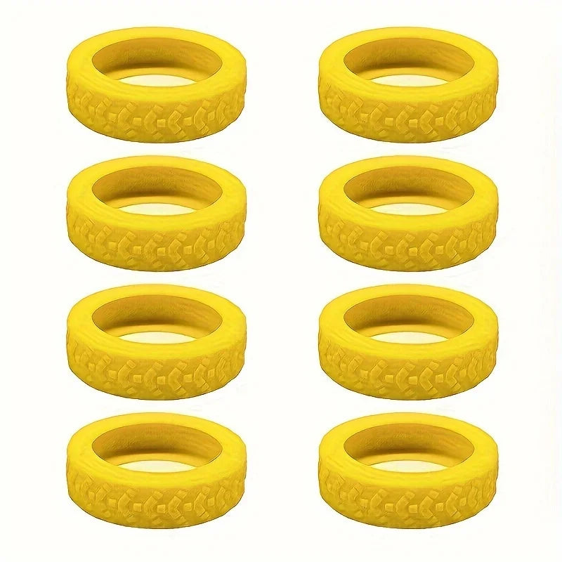 Suitcase Wheel Covers | Silent Shock-Absorbing Floor Protectors Luggage Wheel Covers QXL Yellow