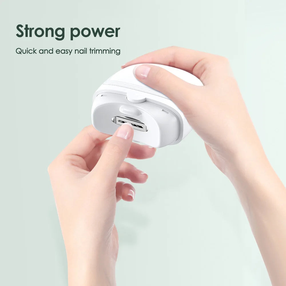 Electric Nail Clipper with LED Light | Adults & Kids Trimmer Electric Nail Clipper QXL