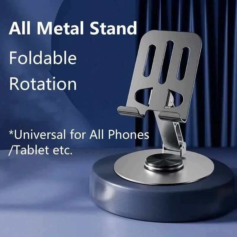 360° Rotating Foldable Metal Stand for iPad, Tablet & Phone Tablet & Phone Stand QXL