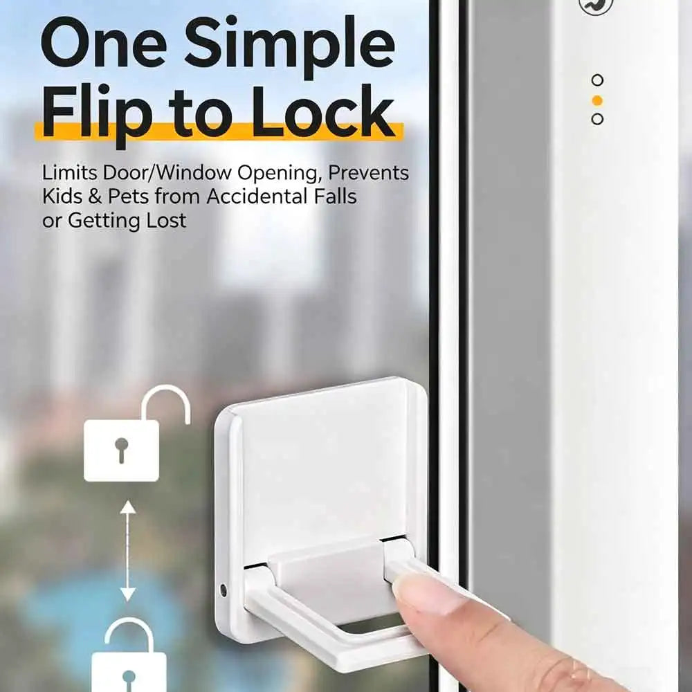 Adjustable Sliding Window & Door Lock | Child Safety Stopper Child Safety Lock QXL