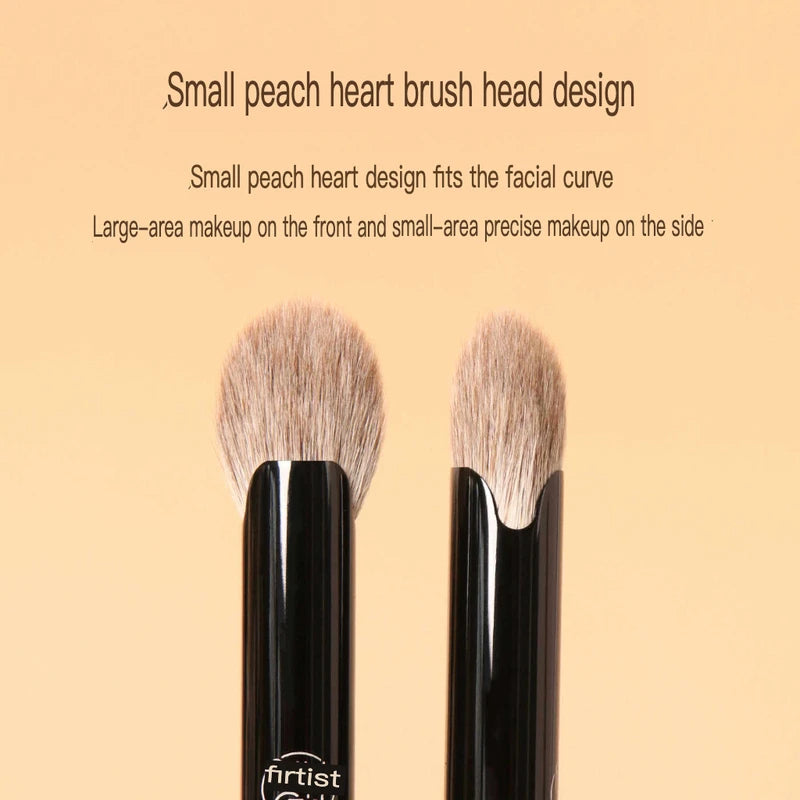 Heart Blush & Highlighter Makeup Brush – Soft Wool Bristles Blush Makeup Brush QXL