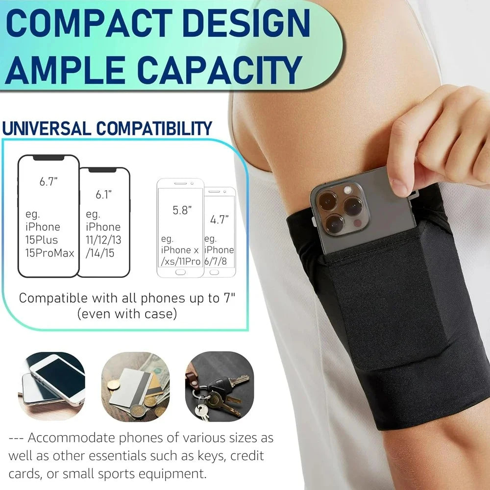 Breathable Running Phone Armband | iPhone & Samsung Fit Sports Phone Armband QXL