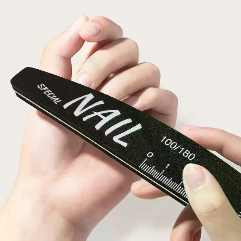 5-Pack Double-Sided Nail Files | 80-240 Grit with Scale Nail File Set QXL
