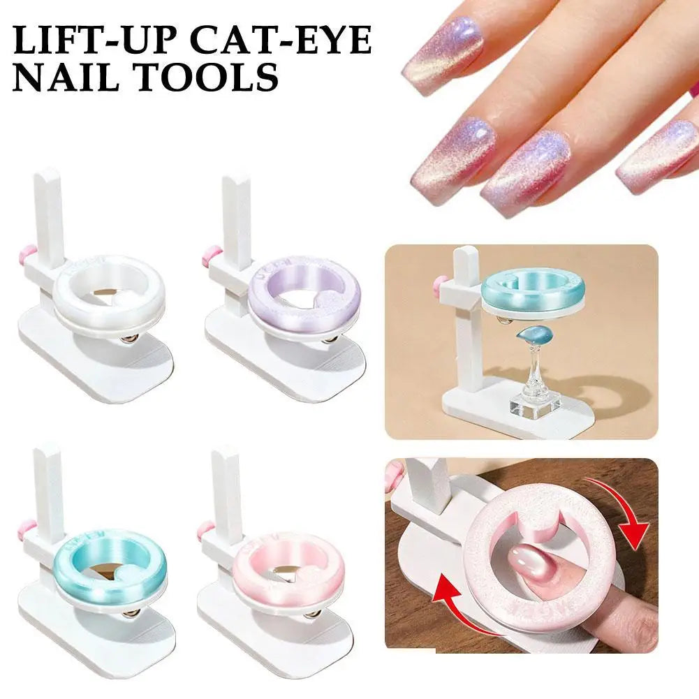 Cat Eye Nail Magnet Stand | Rotating Adjustable Manicure Tool Nail Art Magnet Tool QXL
