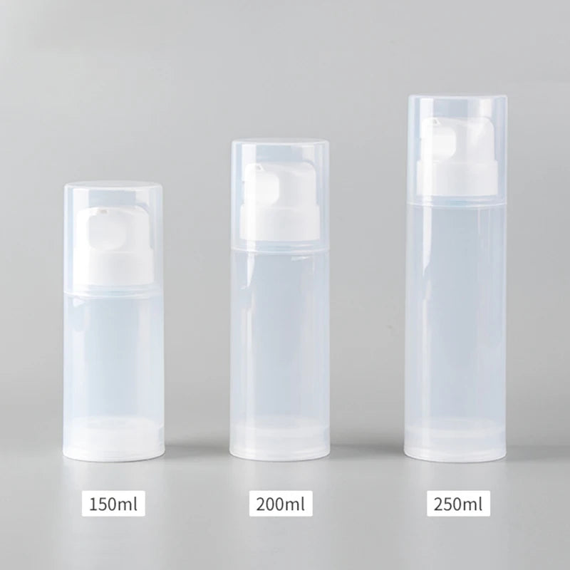 Travel Airless Pump Bottles 150ml 200ml 250ml – Refillable Travel Pump Bottle QXL