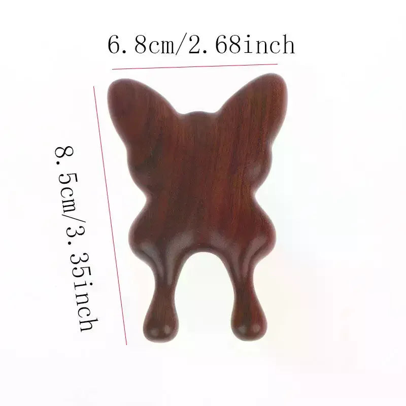 Sandalwood Butterfly Gua Sha Face & Nose Massager Tool Gua Sha Facial Tool QXL