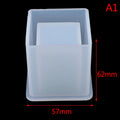 Silicone Pen Holder Epoxy Resin Mold | Square & Round DIY Resin Craft Mold QXL A1