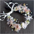 Girls' Floral Crown | Butterfly & Pearl Hair Clip Headwear Floral Hair Crown QXL big - wreath
