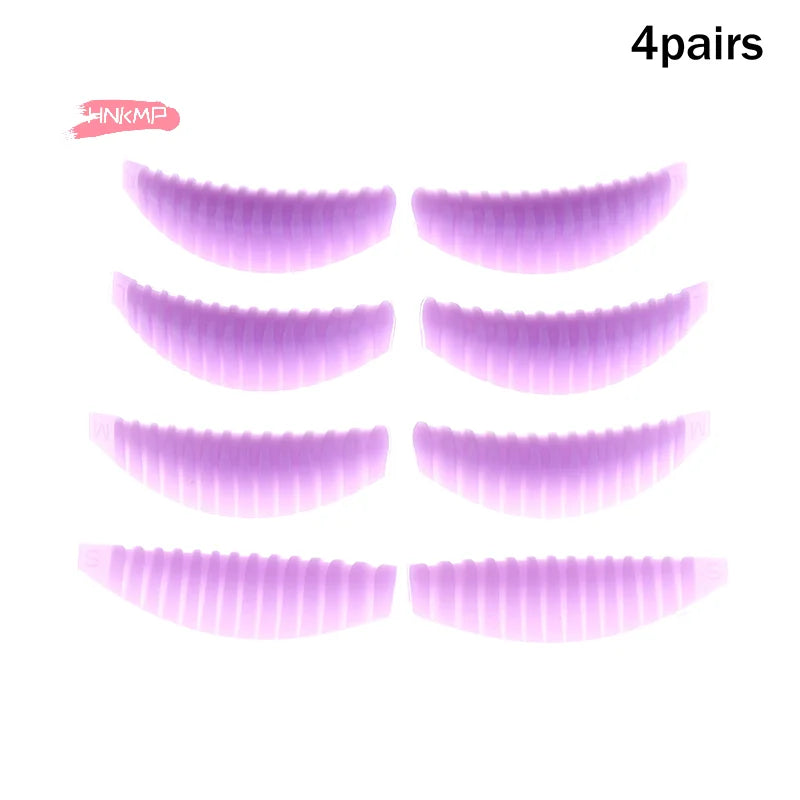 4-Pair Reusable Silicone Eyelash Lifting Pads for 3D Lash Curl Lash Lifting Pads QXL