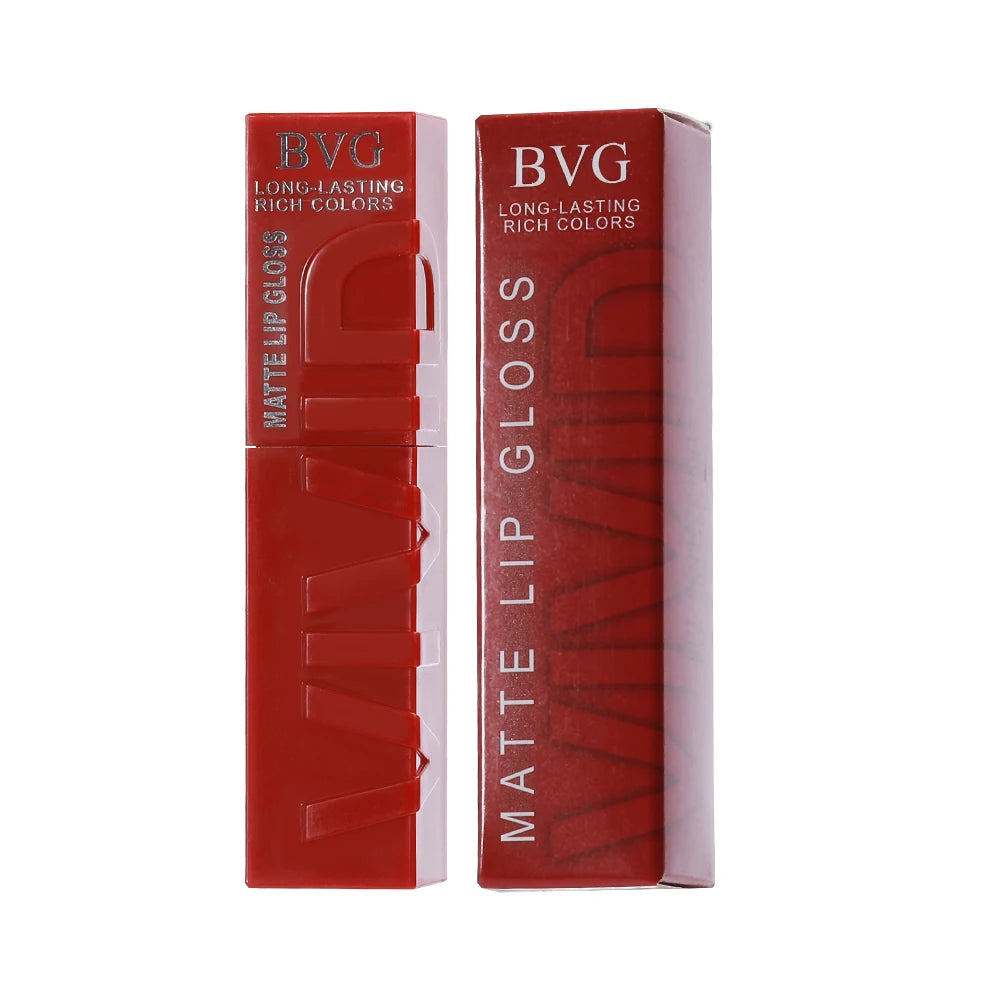 BVG Matte Liquid Lipstick | Long-Lasting Waterproof Lip Gloss Matte Liquid Lipstick QXL