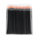 50-Pack Disposable Eyeliner Brushes | Fine Fiber Applicator Wands Disposable Eyeliner Brush QXL 50pcs Orange