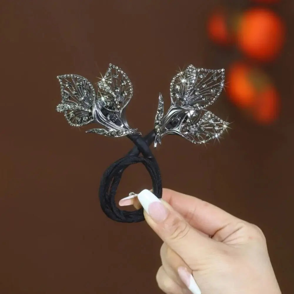 Flower Hair Bun Roller Clip | Flexible Twist Styling Tool Hair Bun Roller Clip QXL
