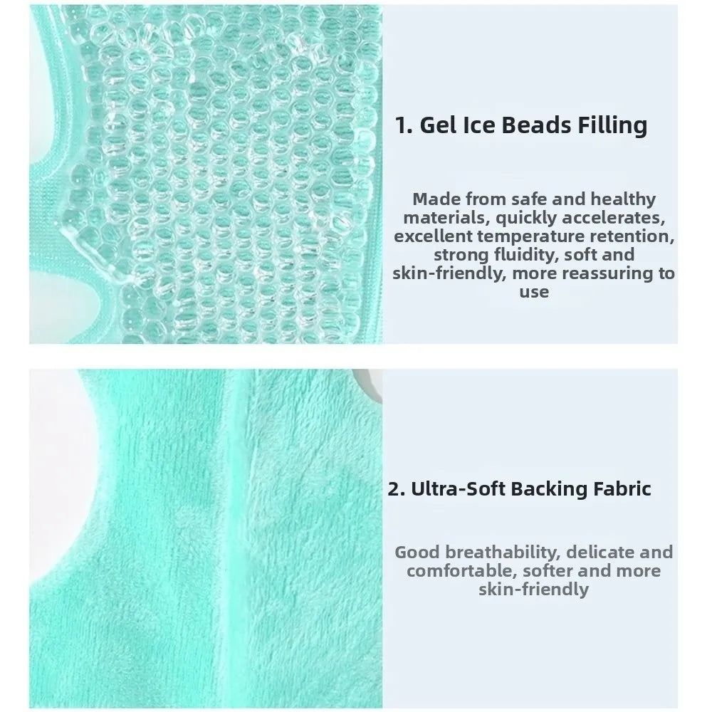 Cooling Gel Eye Mask | Reusable Hot & Cold Bead Compress Gel Eye Mask QXL
