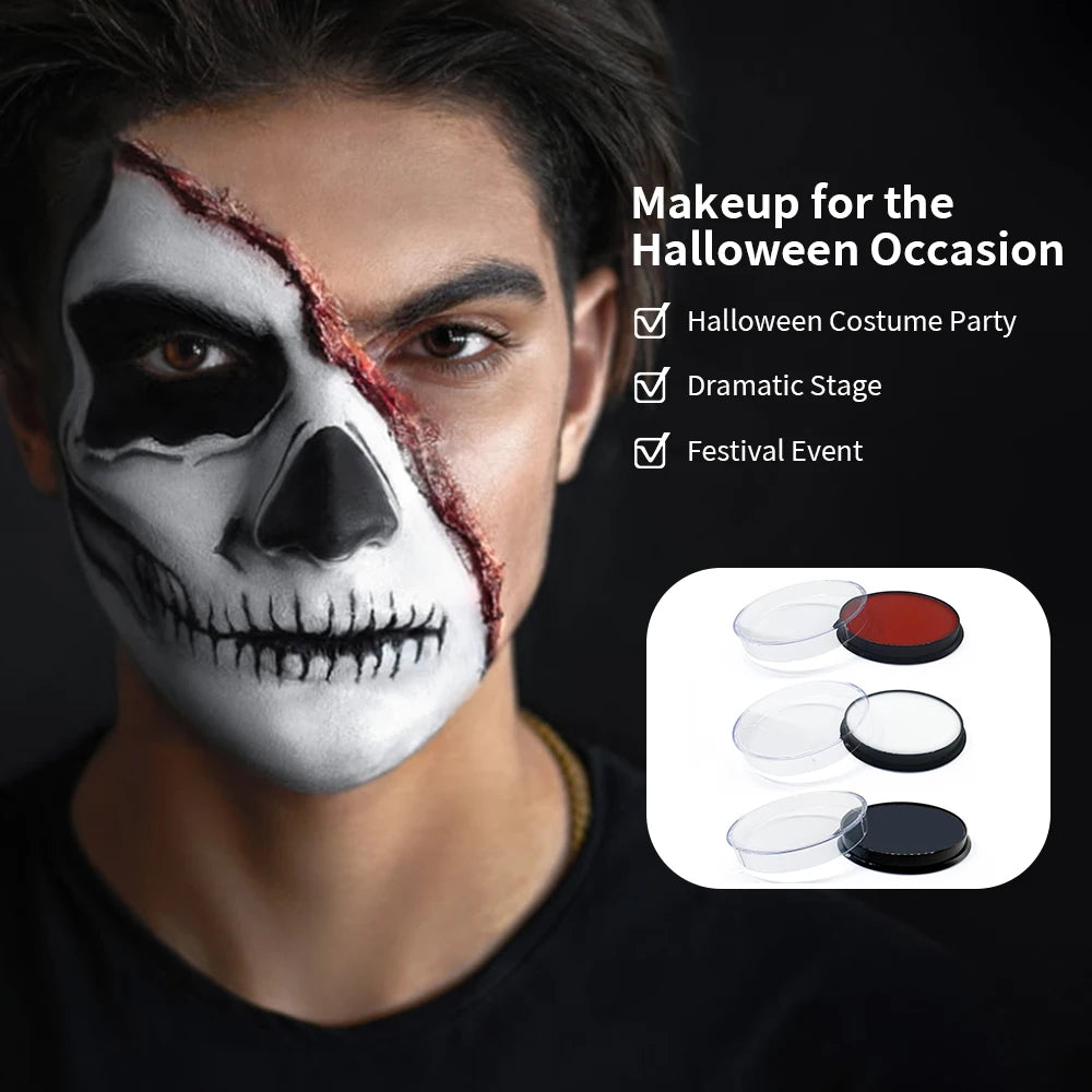 Water-Activated Face & Body Paint | Non-Toxic Party Colors Face & Body Paint QXL