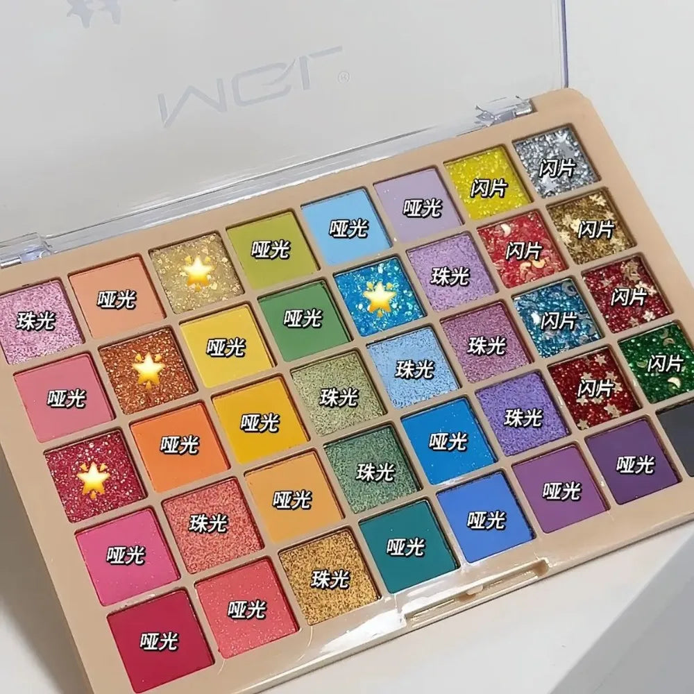 40-Color Eyeshadow Palette | Matte, Shimmer & Glitter Shades Eyeshadow Palette QXL
