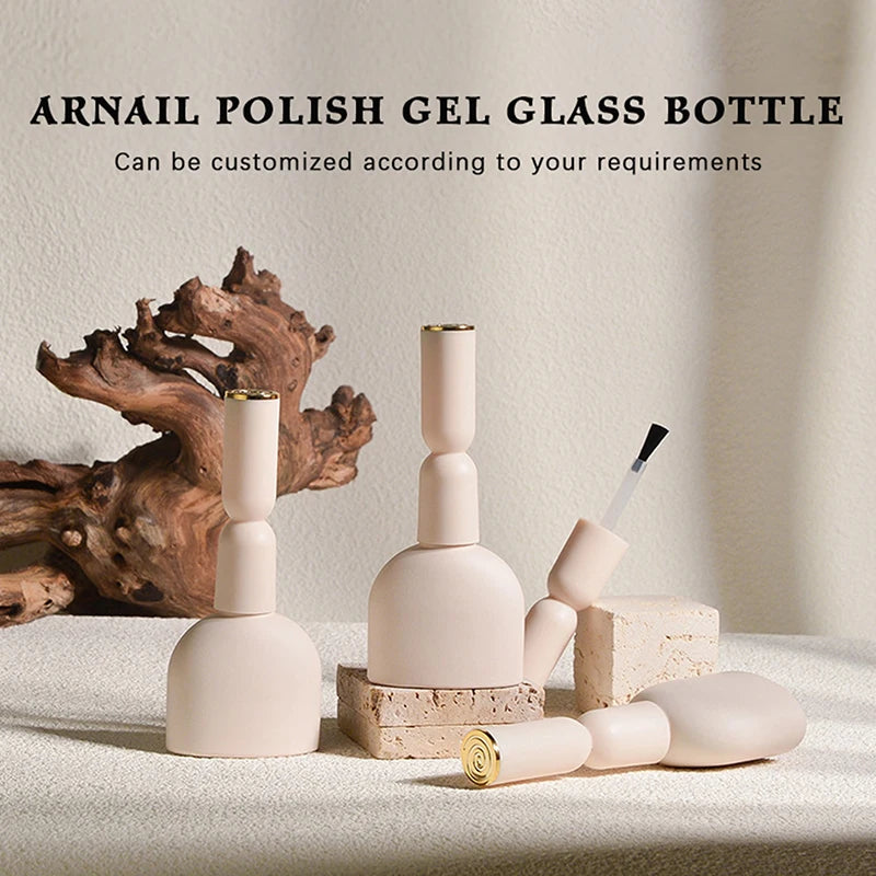 13ml Empty Nail Polish Glass Bottle with Brush | Refillable Nail Polish Bottle QXL Default Title