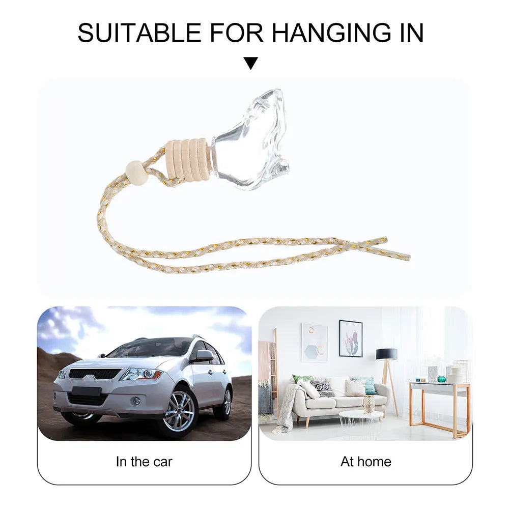 5-Pack High Heel Glass Car Diffuser Bottles | Hanging Aroma Car Diffuser Bottles QXL