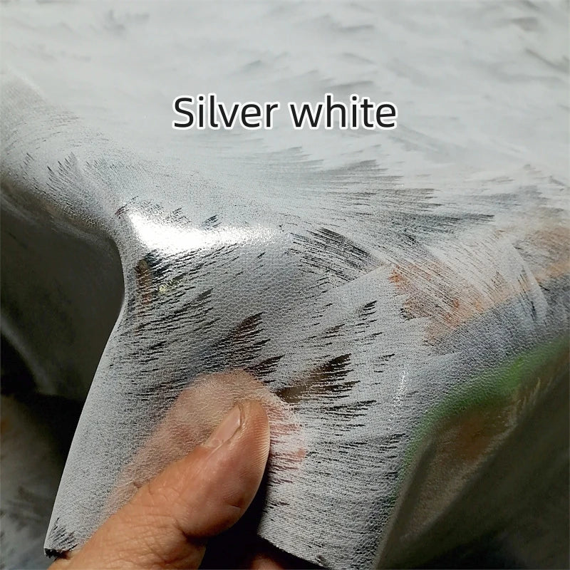 Silver White Sheepskin Leather 0.8–1mm | DIY Bag Craft Hide Leather Craft Fabric QXL