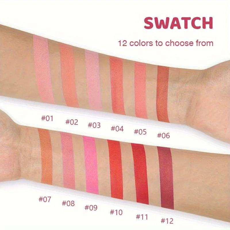 Pearlescent Blush Powder | Long-Lasting Waterproof Blusher Blush Powder QXL