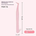 YOVIP Stainless Steel Lash Tweezers & Curler | Leather Case Eyelash Tweezers QXL Light pink 2