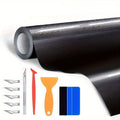 6D Gloss Carbon Fiber Vinyl Wrap Roll | Bubble-Free DIY Kit Car Vinyl Wrap Film QXL black