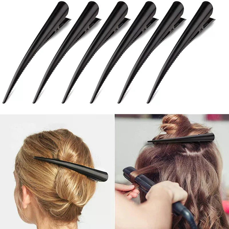 Long Metal Duckbill Hair Clips | Salon Styling Clamps 5/10pcs Metal Hair Clips QXL